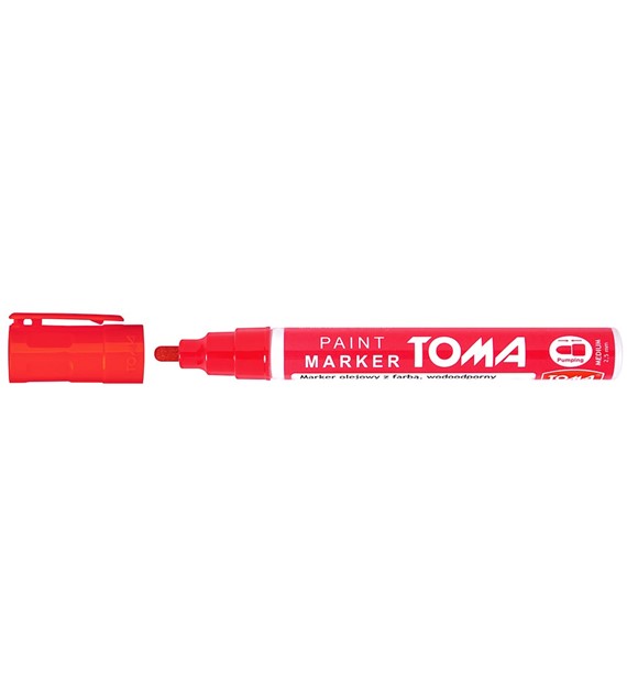 Marker Olejowy Toma TO-440 22  Czerwony 2,5mm 0211