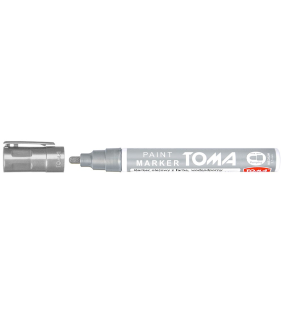 Marker Olejowy Toma TO-440 Srebrny 2,5mm 0969