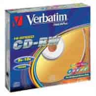 Płyta CD-RW Verbatim 700MB 8-12X Slim 43167