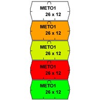 Taśma Do Metkownicy Jednorzędowej Meto HMCT 26 x 12 Kolor