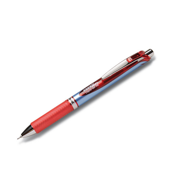 Długopis Automatyczny Żelowy Energel Czerwony BLN75B Pentel