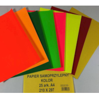 Teczka papierów samoprzylepnych kolor A25 Poligraf
