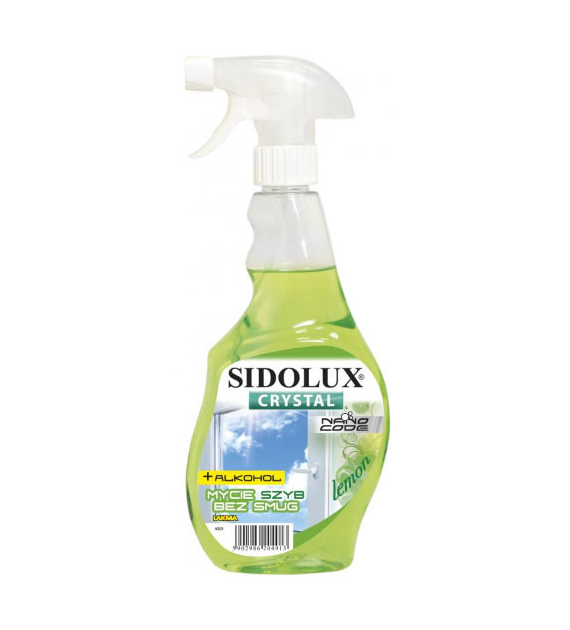 Płyn Do Szyb Rozpylacz Sidolux Crystal 500ML Lemon