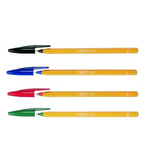 Długopis ze Skuwką Orange Zielony Bic