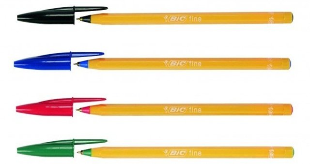Długopis ze Skuwką Orange Zielony Bic