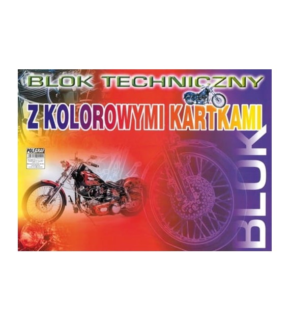 Blok Techniczny A3 Kolorowy  Poligraf