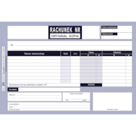 Druk Rachunek A5 RZ-2 Sieradzki