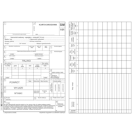 Druk Karta Drogowa A5 SM-101 D-2 Sieradzki