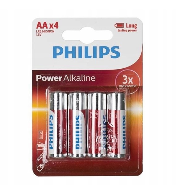 Baterie Alkaliczne Philips AA/LR6 1.5V opk. 4 szt.