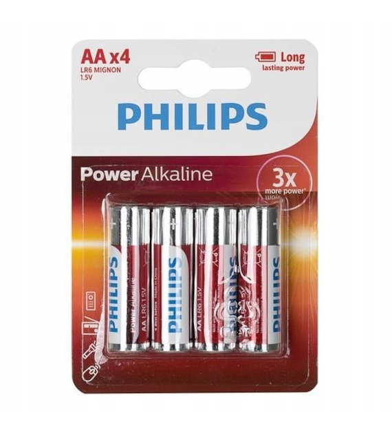 Baterie Alkaliczne Philips AA/LR6 1.5V opk. 4 szt.