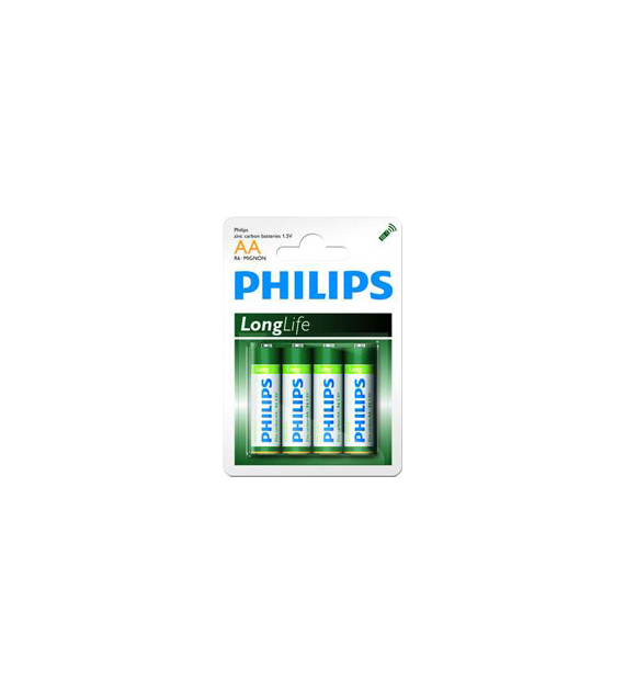 Bateria Philips Long Life AA/R6 1.5V opk. 4 szt.