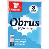 Obrus Papierowy Biały 100cm x 140cm 3szt. 3303  Kuchcik