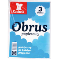 Obrus Papierowy Biały 100cm x 140cm 3szt. 3303  Kuchcik