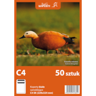 Koperta C4 SK Biała Opk. 50szt  Folia A&G 7477