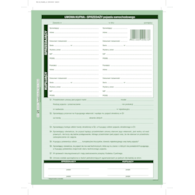 Druk Umowa Kupna Sprzedaży Pojazdu A4 RR-10 Sieradzki
