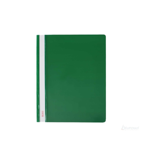 Skoroszyt A4 PVC Bez Europerforacji Zielony opk.20szt. 206455 Biurfol