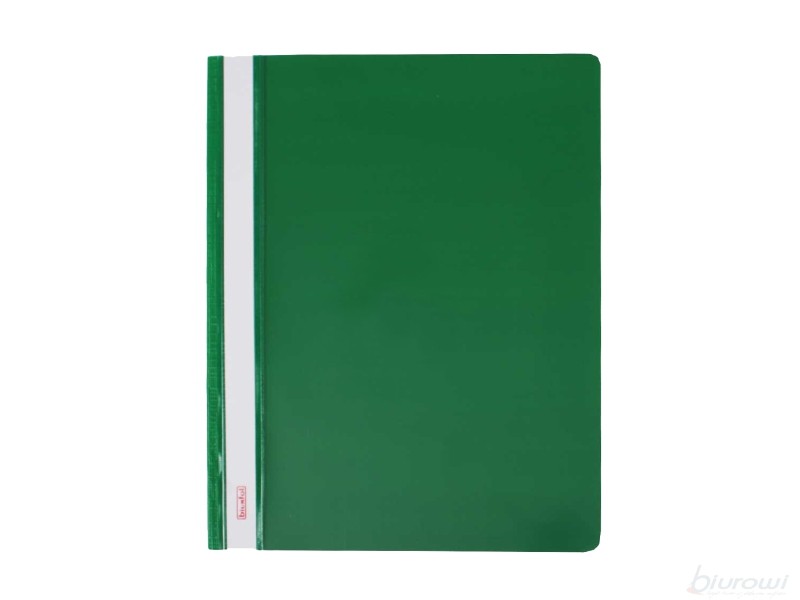 Skoroszyt A4 PVC Bez Europerforacji Zielony opk.20szt. 206455 Biurfol