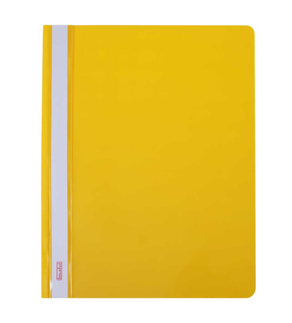 Skoroszyt A4 PVC Bez Europerforacji Żółty opk.20szt. 206462 Biurfol