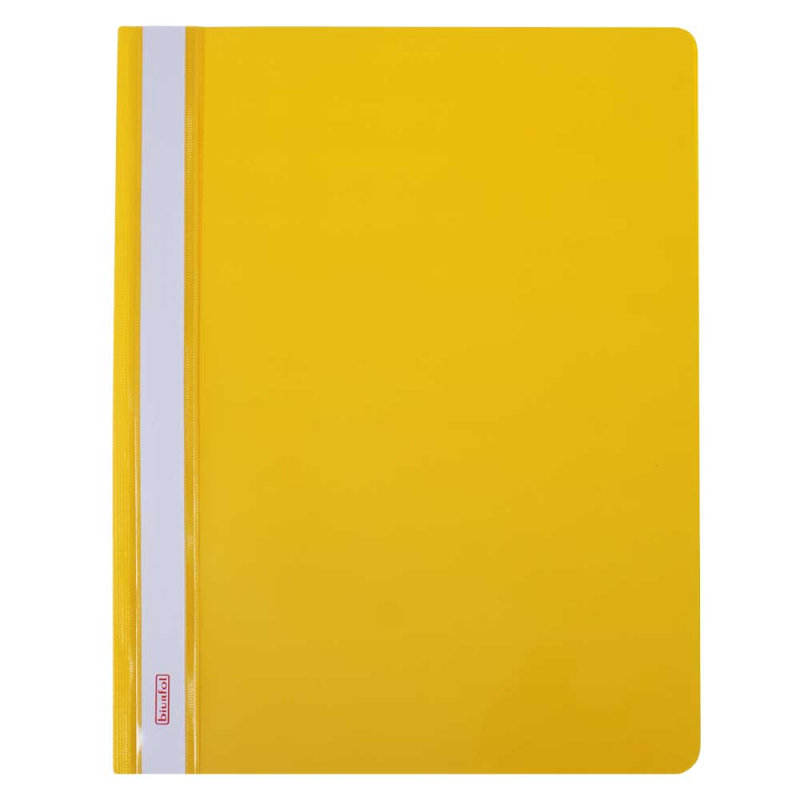 Skoroszyt A4 PVC Bez Europerforacji Żółty opk.20szt. 206462 Biurfol