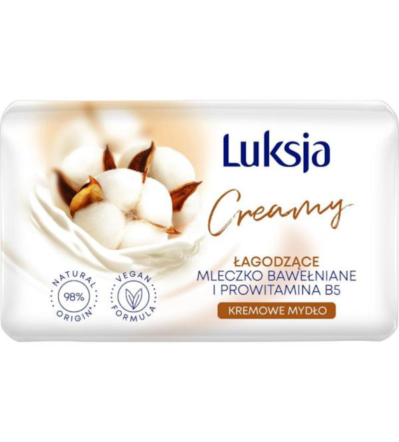 Mydło W Kostce 100g Luksja Creamy  Bawełna I Prowitamina B5
