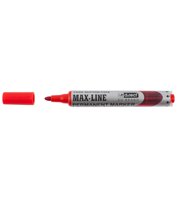 Marker Permanentny D.rect Z Pompką ML 100 009748 Czerwony