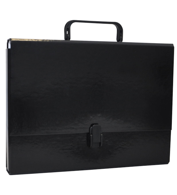 Teczka z Rączką A4 5cm Czarna TT5598 Tadeo Trading