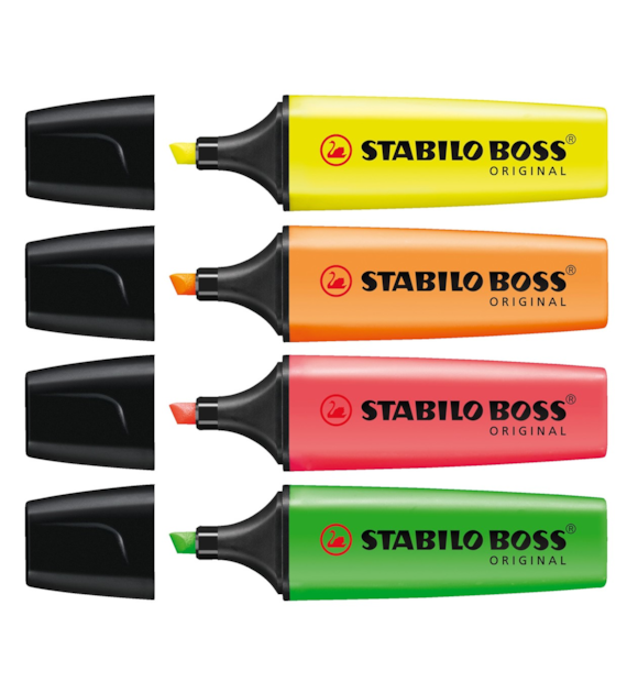 Zakreślacz Stabilo Boss 70 Etui 4szt.70/4