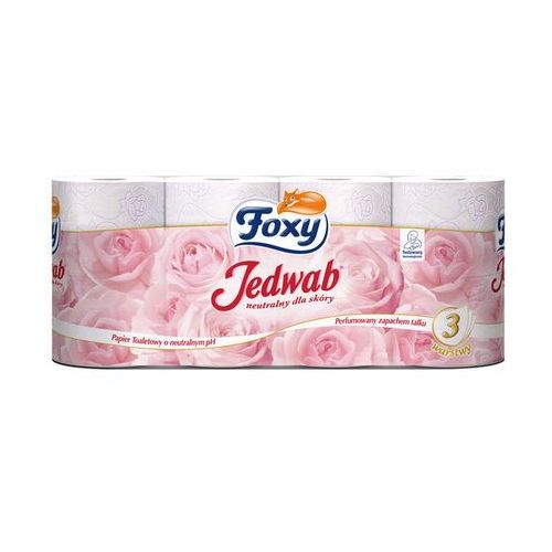 Papier Toaletowy Foxy 3w opak 8 Rolek (Worek 7 opak) Jedwab