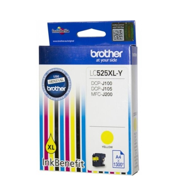 Tusz O Brother LC525XL-Y Żółty DCP J100 J105 MFC J200