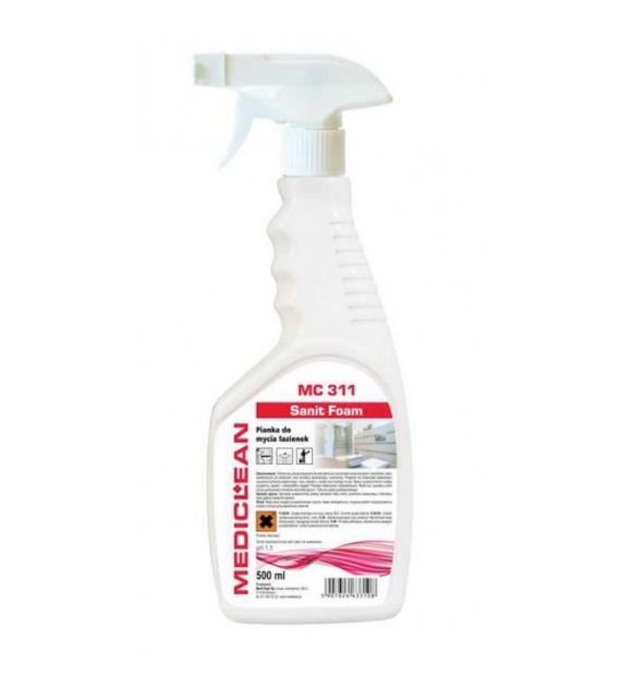 Pianka Do Mycia Łazienek Sanit Foam MediClean 500ml MC 311