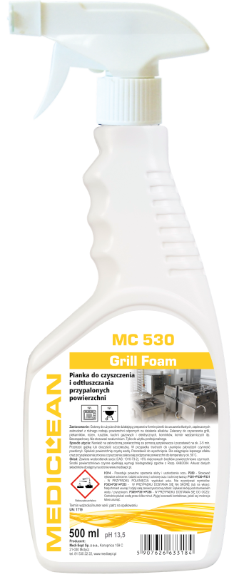 Pianka do Przypalonych Powierzchni Grill Foam MediClean 500ml MC 530