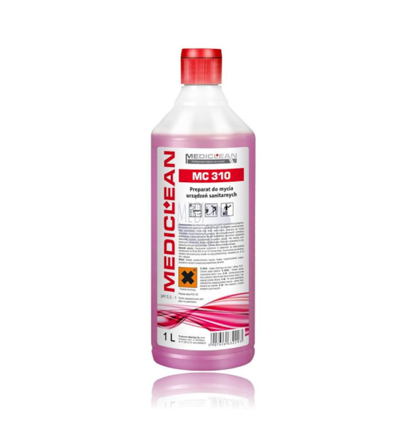 Preparat Do Mycia Powierzchni Sanitarnych Sanit Clean MediClean 1L Czarny Winogron MC 310