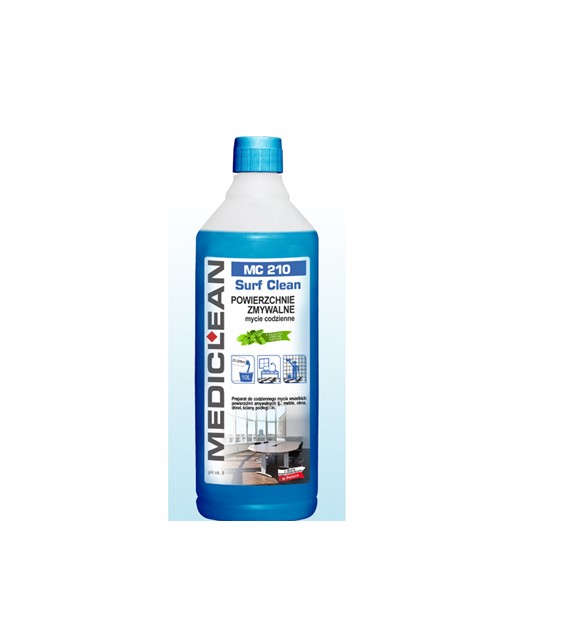 Preparat Do Mycia Powierzchni Zmywalnych  Surf Clean MediClean 1L Zielona Herbata MC 210