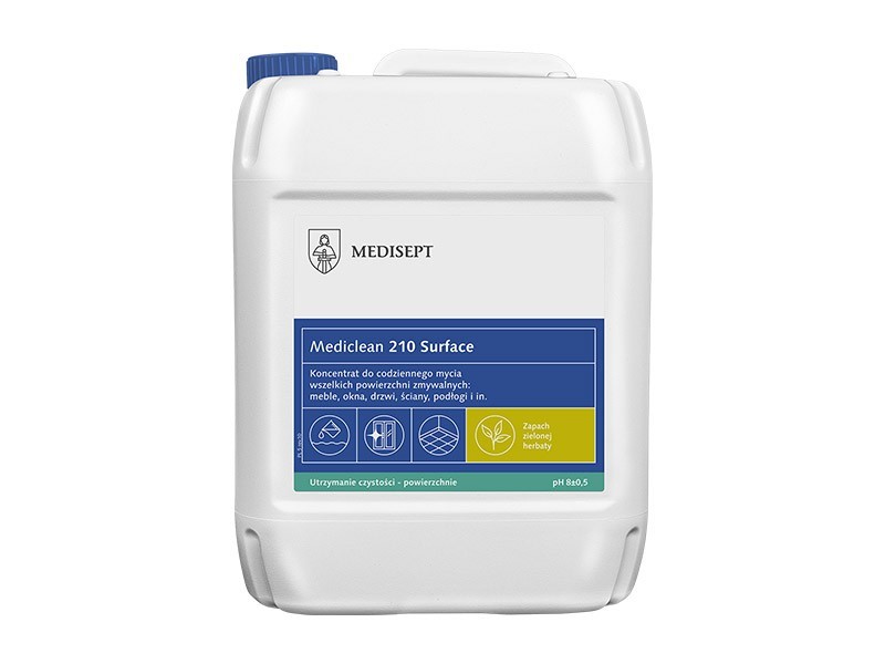 Preparat Do Mycia Powierzchni Zmywalnych  Surf Clean MediClean 5L Zielona Herbata MC 210
