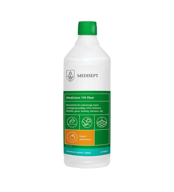 Preparat Do Codziennego Mycia Podłóg Floor Clean MediClean 1L Pomarańcza Mc 110