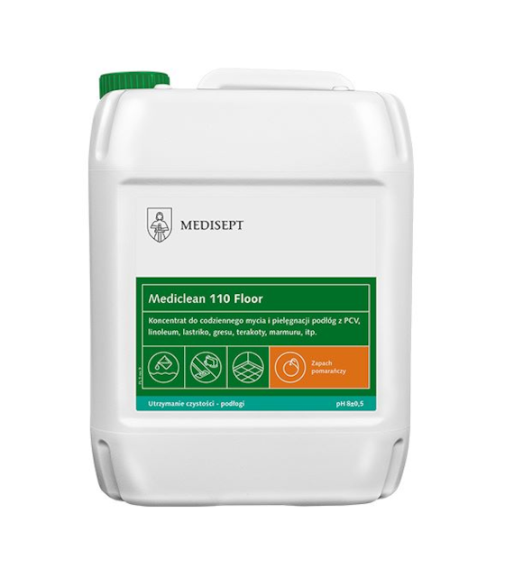 Preparat Do Codziennego Mycia Podłóg Floor Clean MediClean 5L Pomarańcza Mc 110