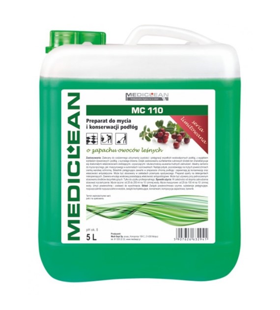 Preparat Do Codziennego Mycia Podłóg Floor Clean MediClean 5L Owoce Leśne Mc 110