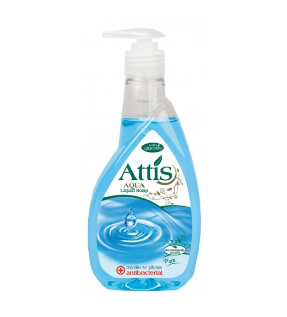 Mydło W Płynie Attis 400ml Antybakteryjne Aqua
