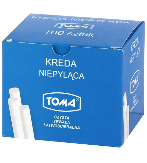 Kreda Niepyląca Biała opk 100szt Toma