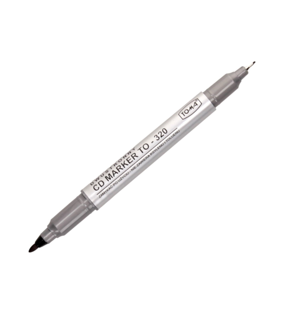Marker Do CD Dwustronny Toma TO-320 Czarny