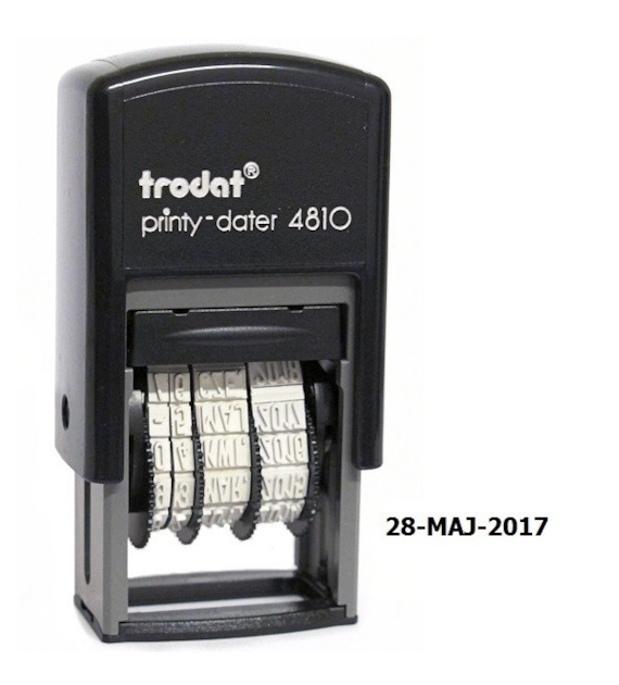 Datownik Trodat Printy 4810 Pol Miesiące Wyraz DD-MM-RR