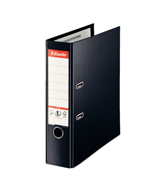 Segregator Esselte A4 80mm Vivida Plus Recycled 100% 81187 Czarny