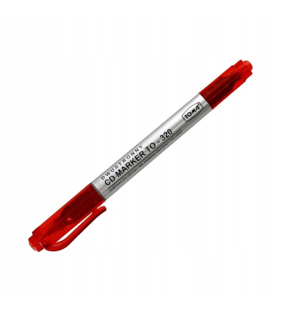 Marker Do CD Dwustronny Toma TO-320 Czerwony