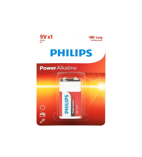 Bateria 6LR61 PowerLife BL1 Alkaline 9v Philips