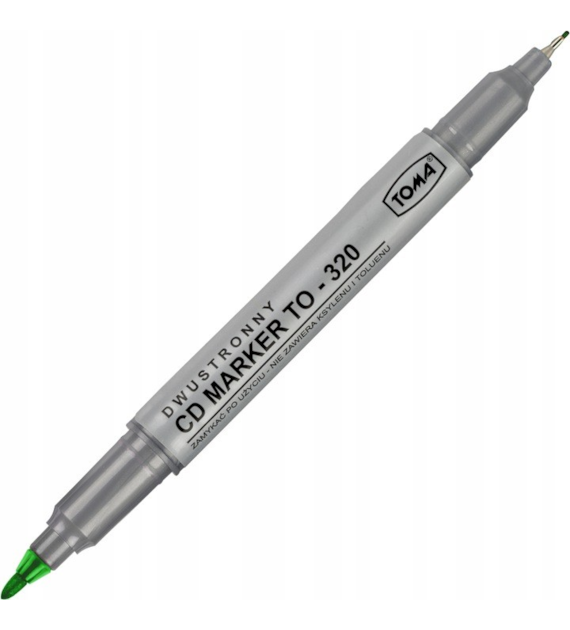 Marker Do CD Dwustronny Toma TO-320 Zielony