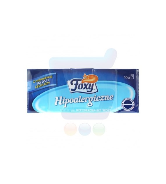 Chusteczki Higieniczne Foxy 10x10 Hipoalergiczne