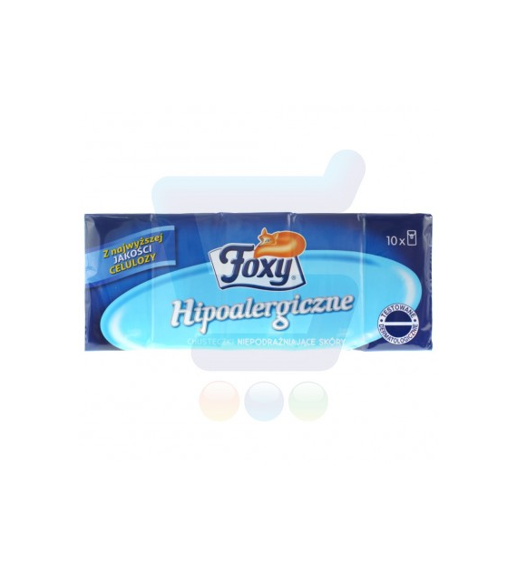 Chusteczki Higieniczne Foxy 10x10 Hipoalergiczne