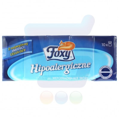 Chusteczki Higieniczne Foxy 10x10 Hipoalergiczne
