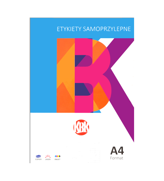 Etykiety Samoprzylepne A4 2etx100szt. 210x148mm KBK