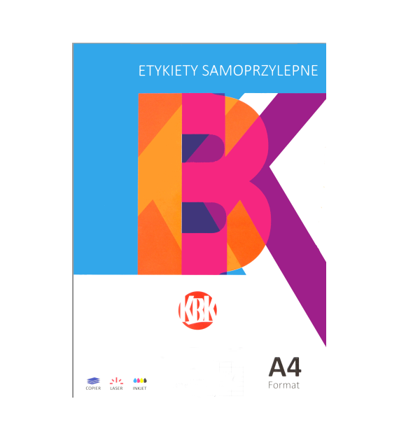 Etykiety Samoprzylepne A4 4etx100szt. 105x148mm KBK